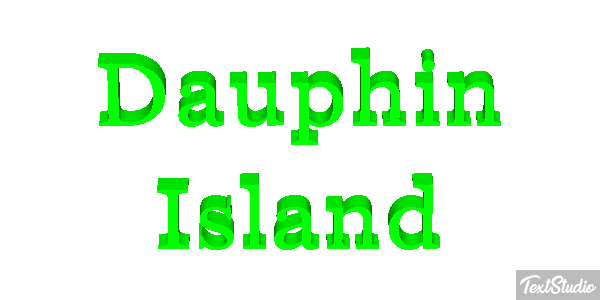 Dauphin Island Effetto testo