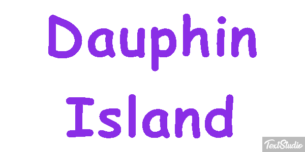 Dauphin Island Effetto testo