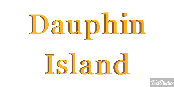Dauphin Island Effetto testo