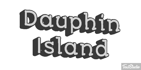 Dauphin Island Effetto testo