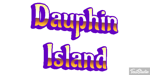 Dauphin Island Effetto testo