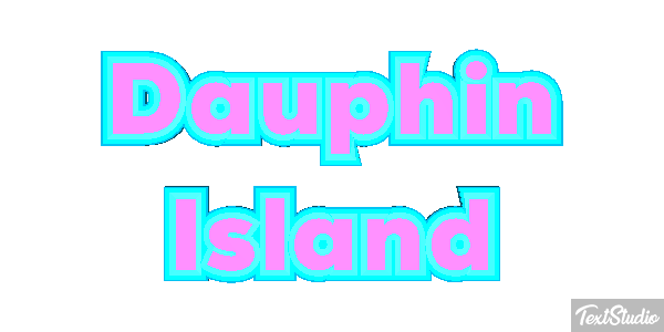Dauphin Island Effetto testo