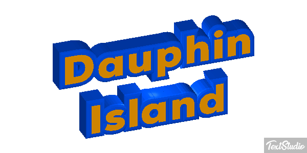 Dauphin Island Effetto testo