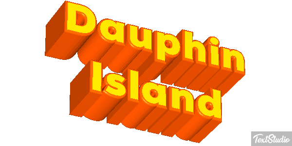 Dauphin Island Effetto testo