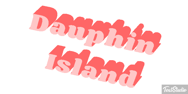 Dauphin Island Effetto testo