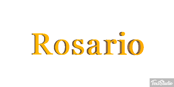 Rosario Texteffekt