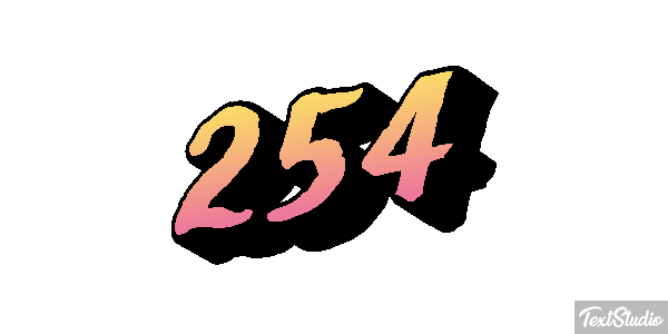 254 Texteffekt