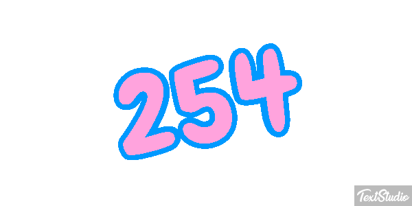 254 Texteffekt