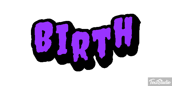Birth Texteffekt