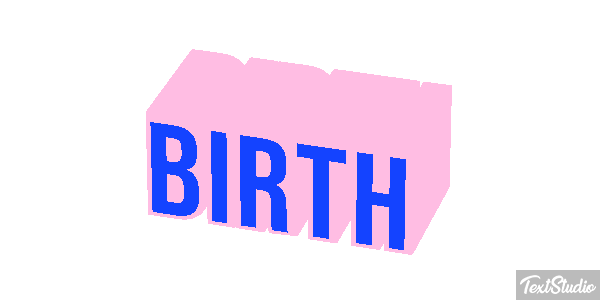 Birth Texteffekt
