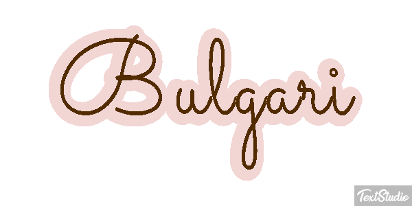 Bulgari Text effect