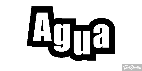 Água Efeito do texto