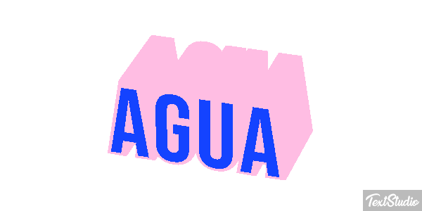 Água Efeito do texto