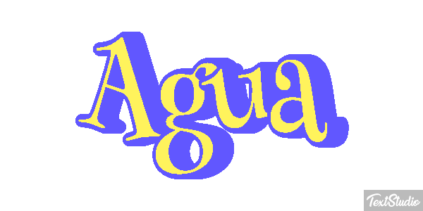 Água Efeito do texto