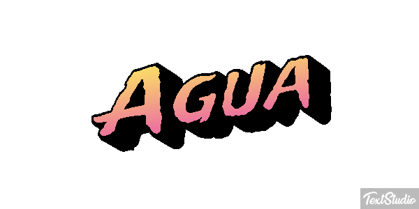Água Efeito do texto