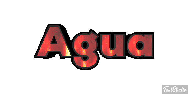 Água Efeito do texto