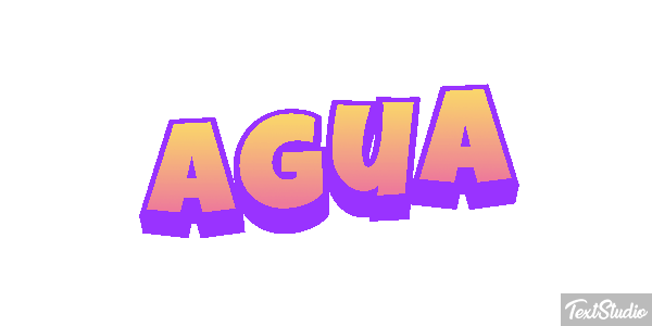 Água Efeito do texto