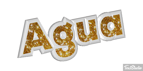Água Efeito do texto