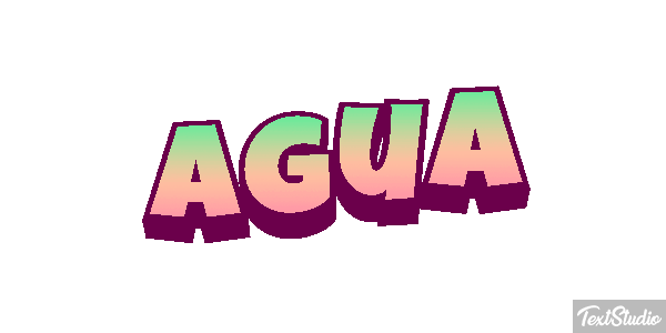 Água Efeito do texto