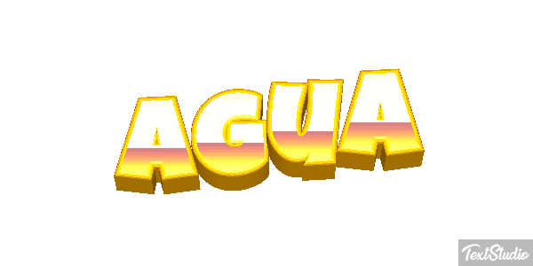 Água Efeito do texto