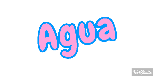 Água Efeito do texto