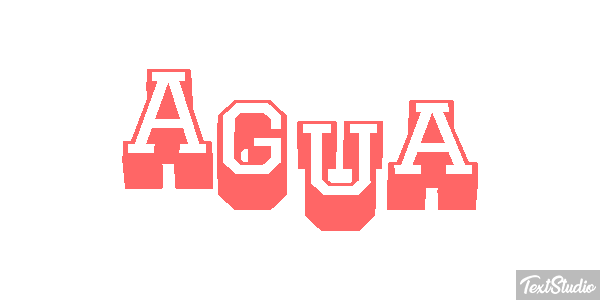 Água Efeito do texto