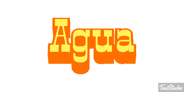 Água Efeito do texto