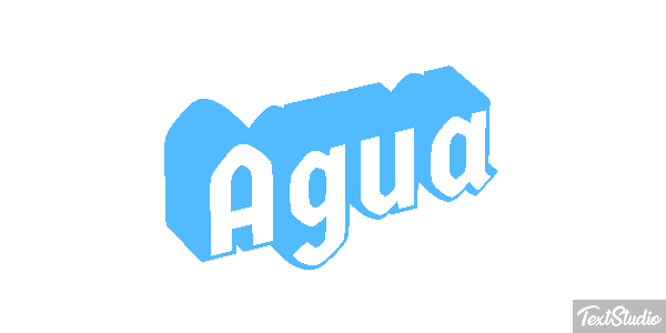 Água Efeito do texto