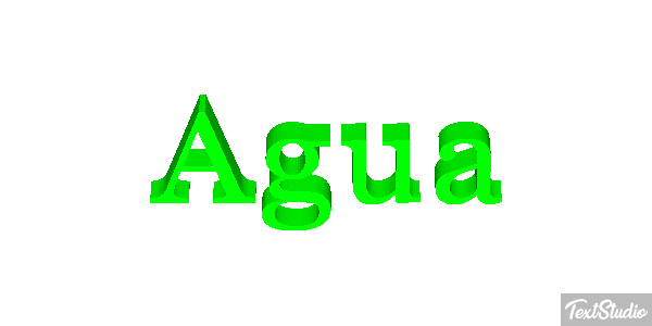 Água Efeito do texto