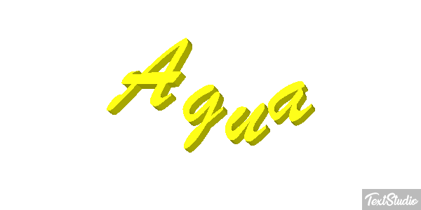 Água Efeito do texto