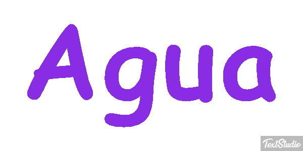 Água Efeito do texto