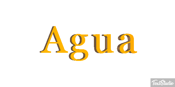 Água Efeito do texto
