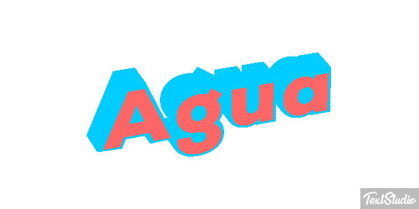 Água Efeito do texto