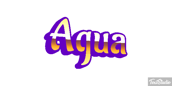 Água Efeito do texto