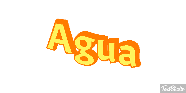 Água Efeito do texto