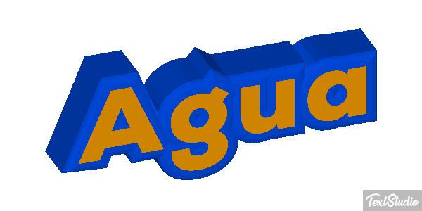 Água Efeito do texto