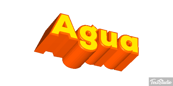 Água Efeito do texto
