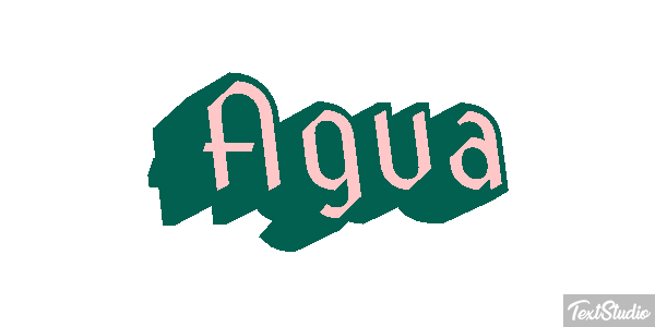 Água Efeito do texto