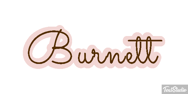 Burnett Text effect