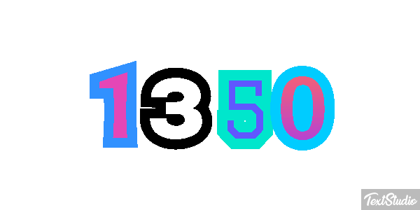 1350 Efeito do texto