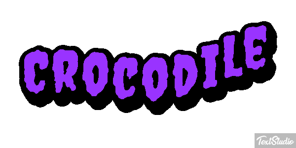 Crocodile Efeito do texto