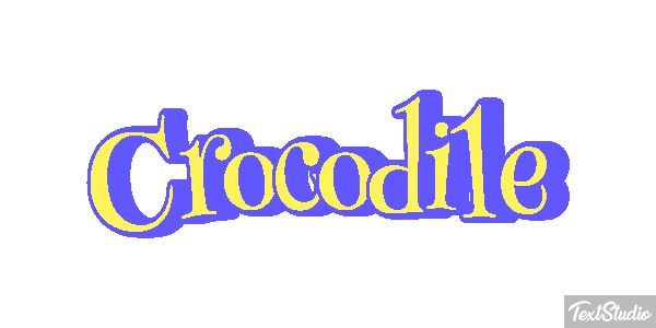 Crocodile Efeito do texto