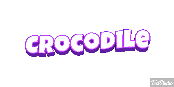 Crocodile Efeito do texto