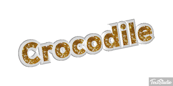 Crocodile Efeito do texto