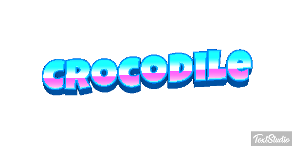 Crocodile Efeito do texto