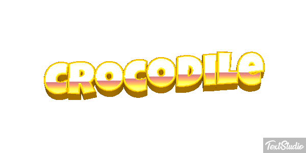 Crocodile Efeito do texto