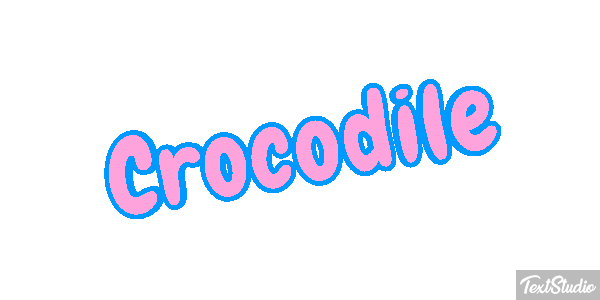 Crocodile Efeito do texto