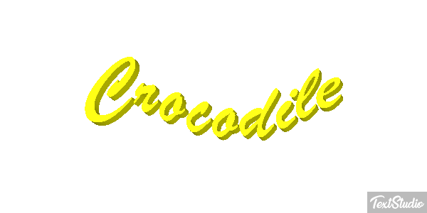 Crocodile Efeito do texto