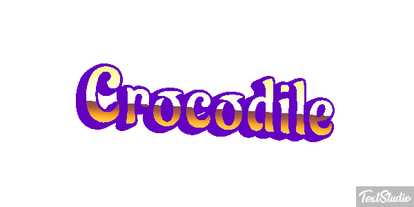 Crocodile Efeito do texto