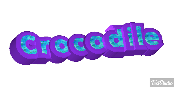 Crocodile Efeito do texto
